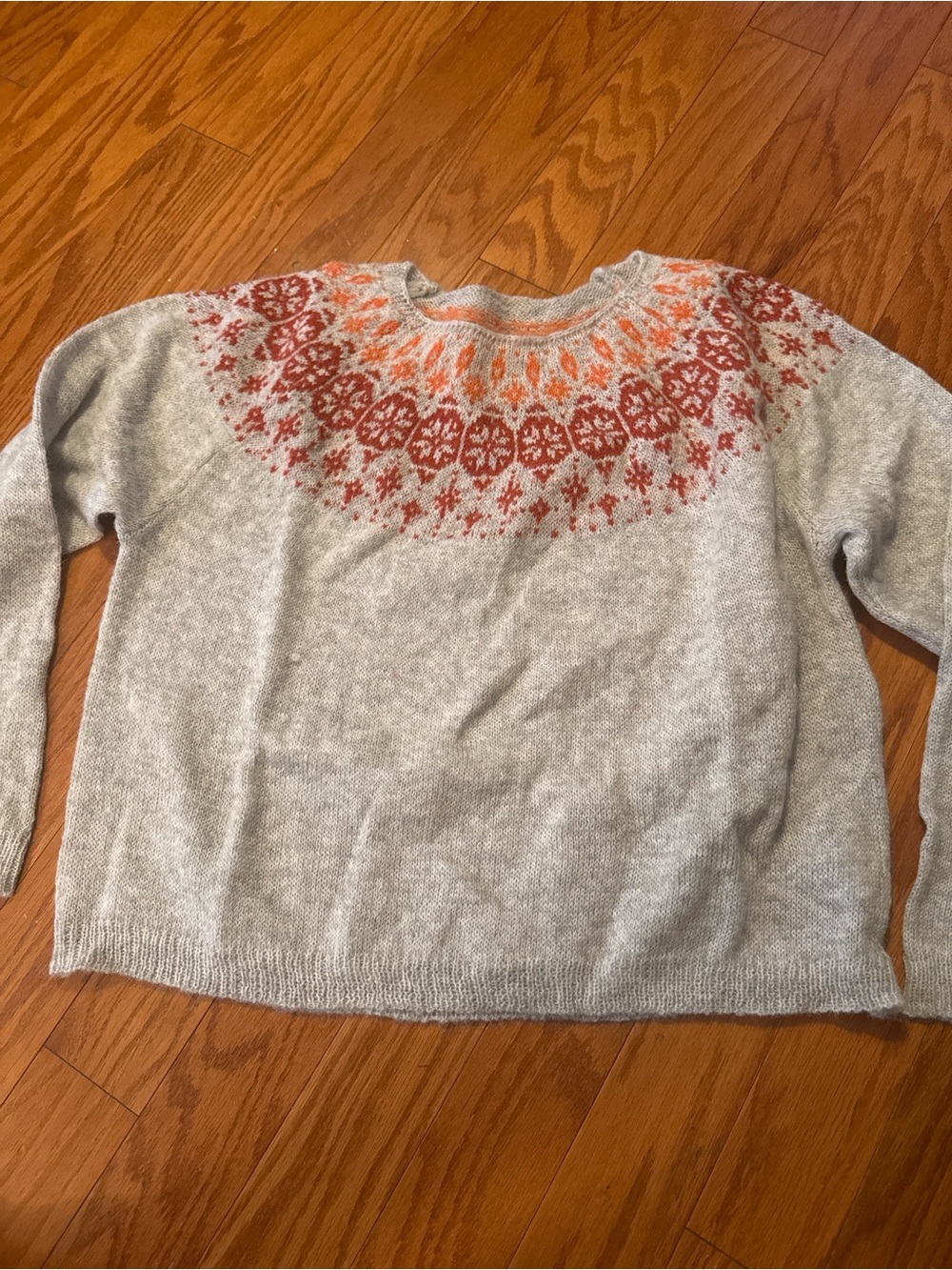 NWT Fair Isle Sweater Nordic Cozy Winter Soft Knit Pullover - Picture 7 of 14